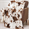 Edenleaf Cow Print Blanket 60"x80", Ultra Soft Flannel Cow Throw Blanket by Edenleaf