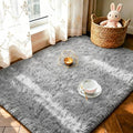 LOCHAS 2x3 Area Rugs Grey Fluffy Living Room Carpets by LOCHAS