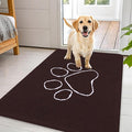 OLANLY Dog Door Mat for Muddy Paws 44x32, Paw Print Design Chenille Mud Mat | by OLANLY