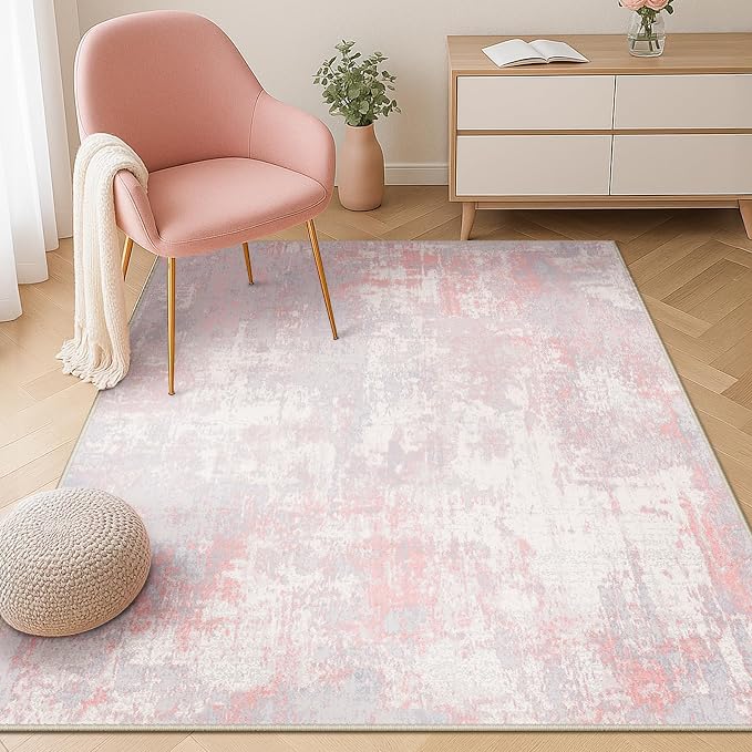 RELEANY Washable 3'x5' Abstract Area Rug by RELEANY