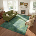 8x10 Green Washable Area Rugs for Living Room, Dining Room, Playroom | Ultra by Lbris