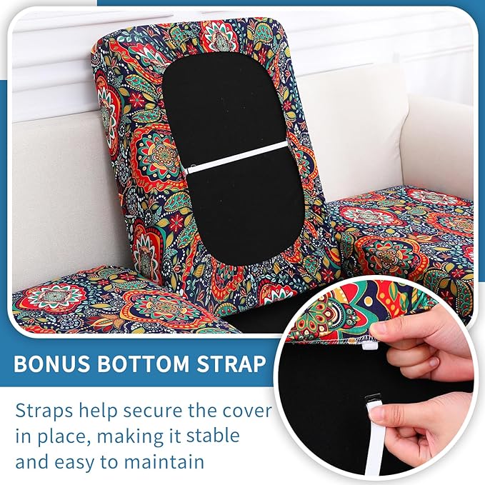 Printed Couch Cushion Covers, Sofa Covers Washable - Image 3