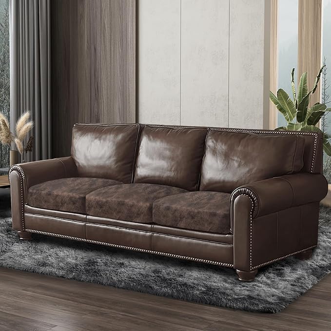 ANARACHON Leather Look Couch Cushion Covers Sofa Seat Slipcovers Sets Couches - Image 8