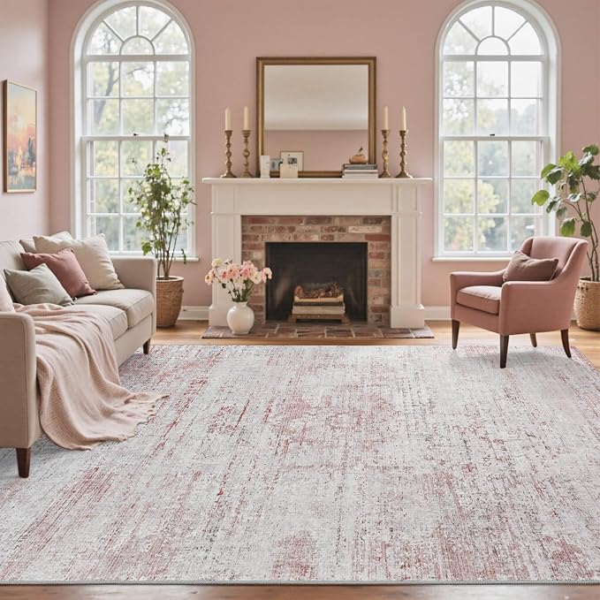 5x7 Ft Area Rugs for Living Room, Soft Non-Slip Washable Rugs Modern Abstract - Image 3