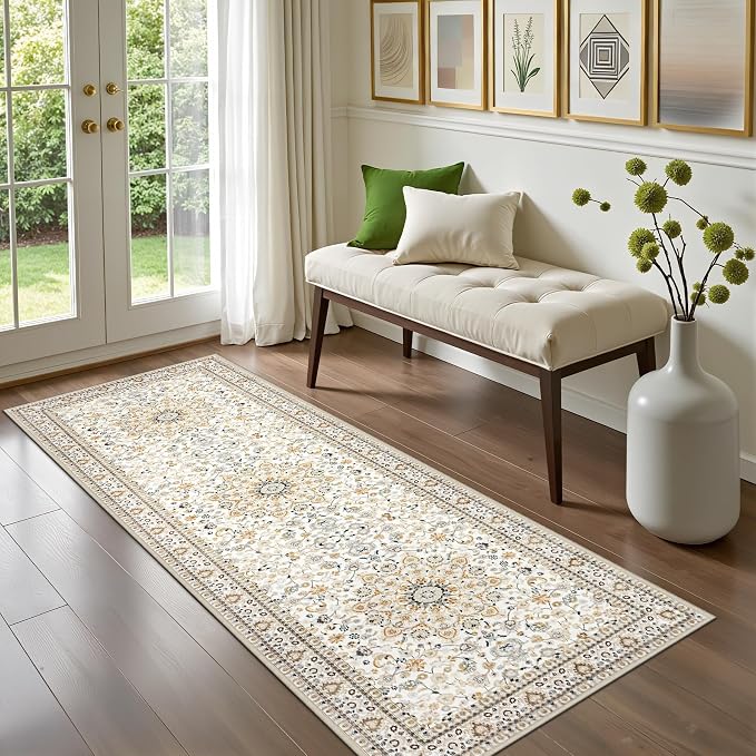 Hallway Runner Rug: 2.6x8 Kitchen Boho Rugs - Image 2