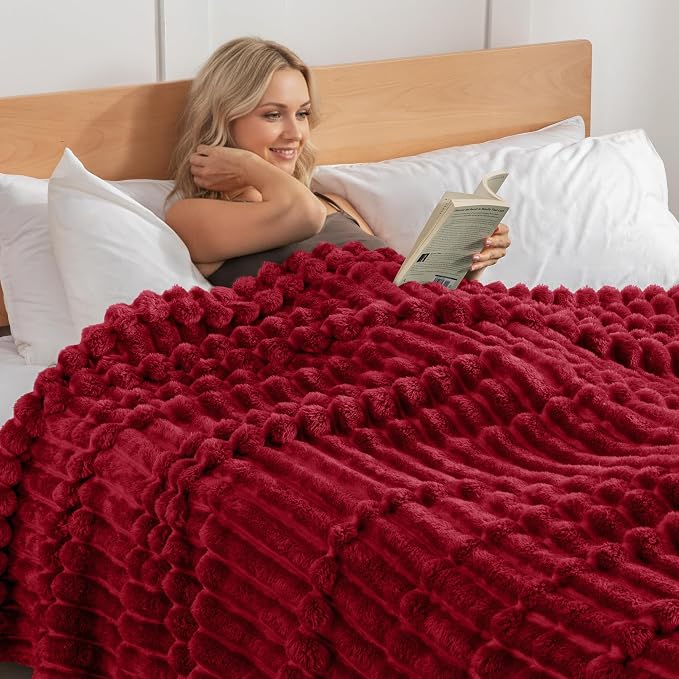 Exclusivo Mezcla Striped King Size Fleece Blanket - Image 2