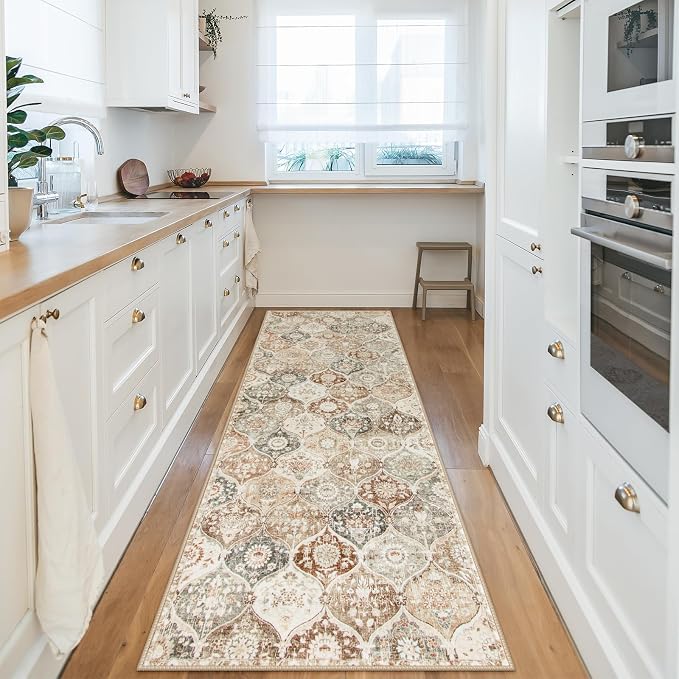 Lahome Moroccan Hallway Runner, 2x6 Kitchen Runner Rugs Non Skid Washable | - Image 5