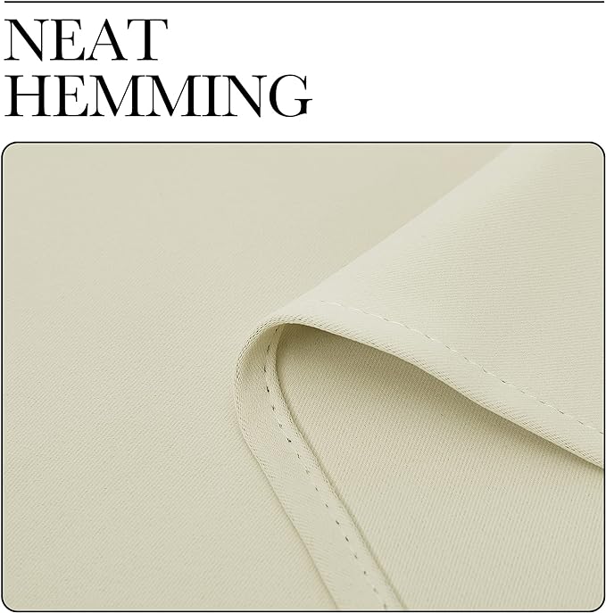 NICETOWN Beige Room Darkening Curtains 90" Long - Image 7