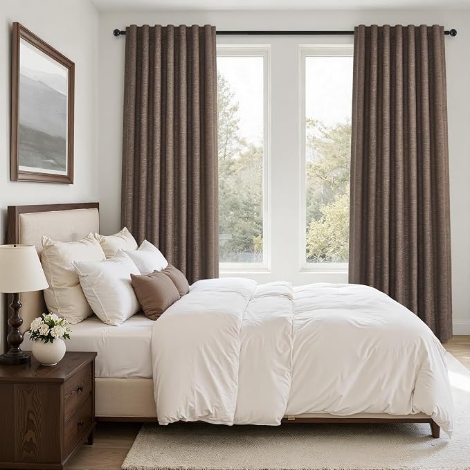 Topfinel 92 Inch Linen Blackout Curtains - Image 7