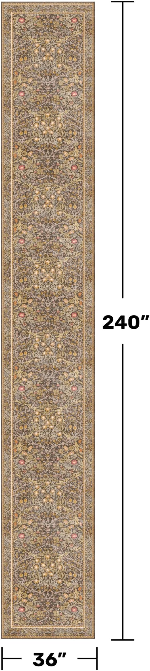 Washable 3x20 Extra Long Runner Rug - Image 2