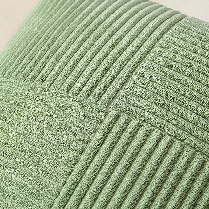 MIULEE Sage Green Decorative Throw Pillow Covers - Image 2