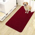 OLANLY Dog Door Mat for Muddy Paws 40x24, Super Absorbent Chenille Mud Mat | Red by OLANLY