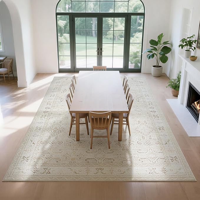 8x10 Washable Area Rugs for Living Room, Dining Room - Image 7