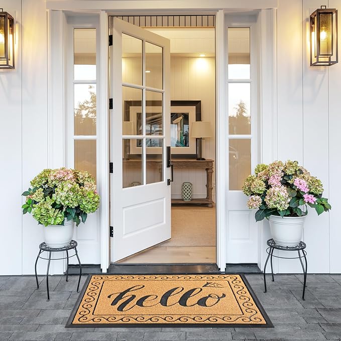 Yimobra Welcome Mats for Front Door 36x24, Heavy Duty Waterproof Outdoor Door - Image 6