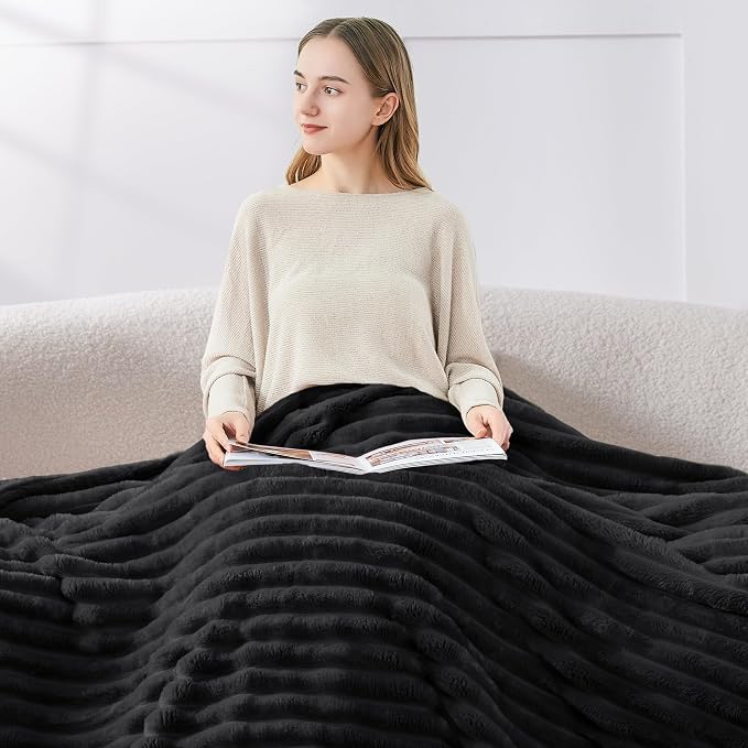 BEDELITE Ribbed Twin Blanket for Couch & Bed, Warm Yet Lightweight, Ribbed - Image 6