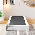 EMODA 8 Inch Twin Box Spring Heavy Duty Metal Mattress Foundation Bed Base with Fabric Cover, Easy Assembly