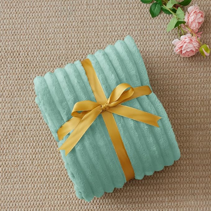 BEDELITE Ribbed Twin Blanket for Couch & Bed, Warm Yet Lightweight, Ribbed - Image 6