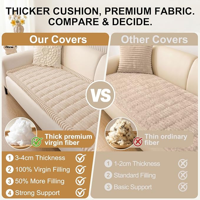Smiry Couch Cover for Dogs, Non Slip Washable Sofa Protector for Pets | Soft - Image 4