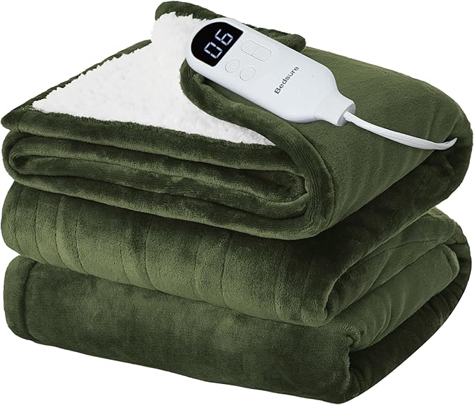 Bedsure Heated Blanket Full Size, Soft Electric Blanket by BEDSURE