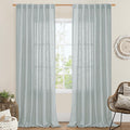 102 Inch Length Light Filtering Sheer Linen Curtains, 52 x 102 Inch | Linen by LAMIT