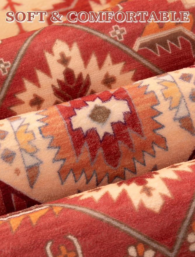 SERISSA 2'6"x12' Washable Non Slip Boho Runner Rug - Image 5