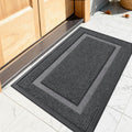 OLANLY Front Door Mat 23.5x15.5, All-Season Heavy-Duty Rubber Doormat | Grey by OLANLY