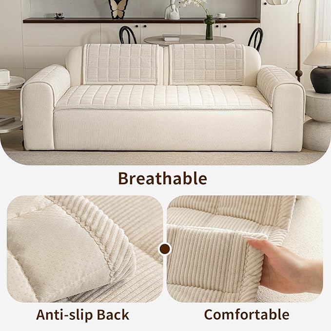 Couch Covers for Dogs Washable, Non Slip Couch Covers for Loveseat Sofa Pet - Image 4