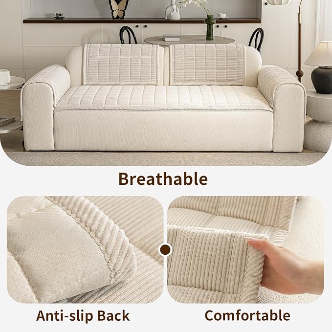 Couch Covers for Dogs Washable, 27.6"x70.9" Non Slip Couch Covers for Loveseat - Image 4