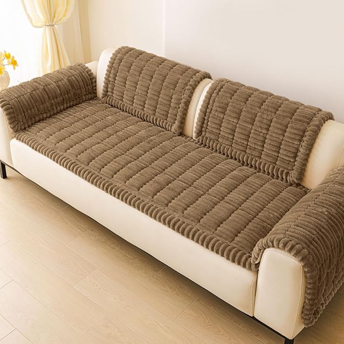 Couch Cover for Dogs, Washable Non Slip Plush Flannel Sofa Protector | Thick - Image 9