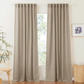 RYB HOME Linen Semi Sheer Curtains by RYBHOME