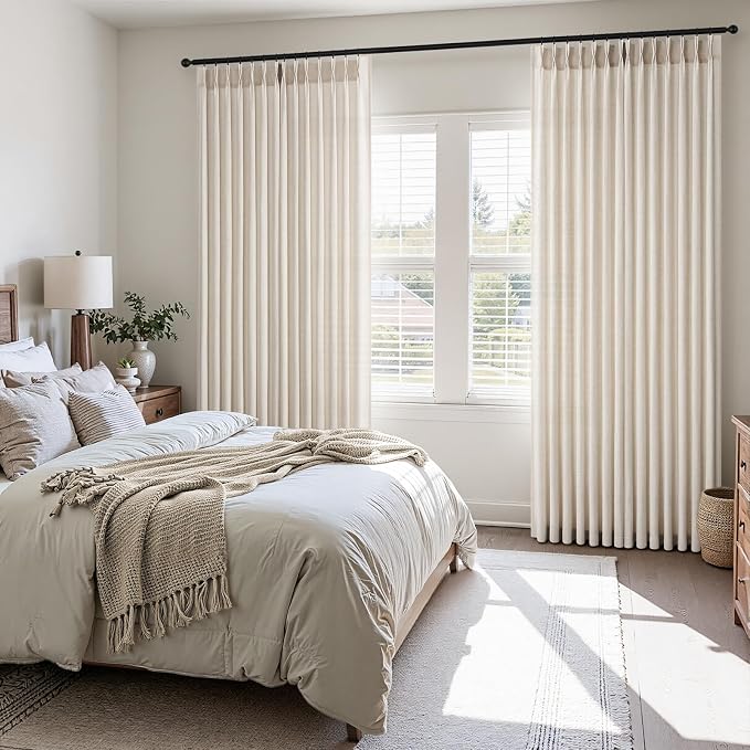 Pinch Pleated 94 Inch Curtains 2 Panels - Image 2