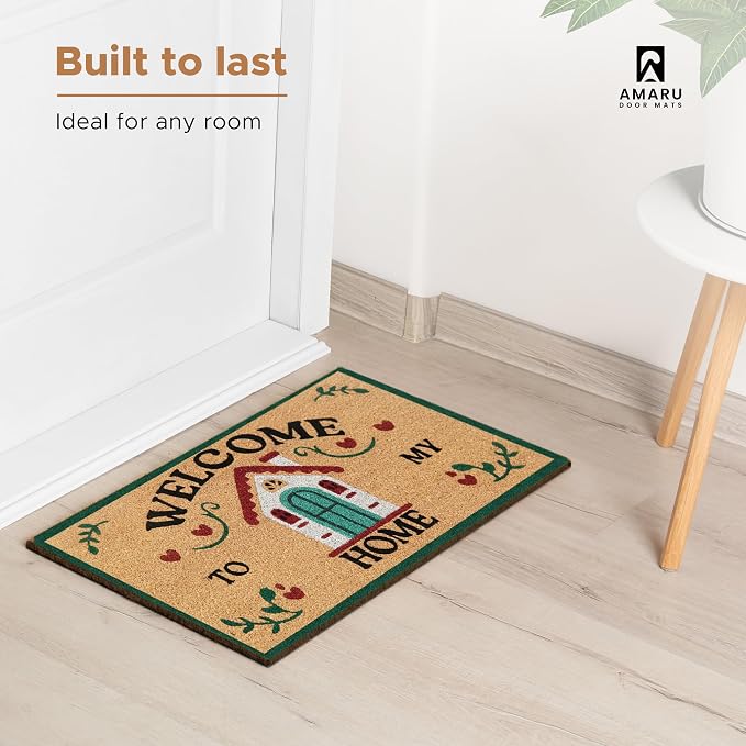 Coir Welcome Mat, Welcome to My Home, 17x29 in | 100% Natural Coir, - Image 7