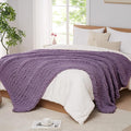 L'AGRATY Chunky Knit Throw Blanket by LAGRATY