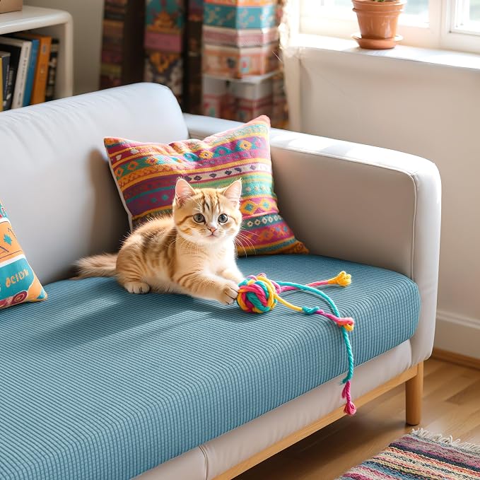 Hokway Couch Cushion Covers Stretch Cushion Covers Sofa Seat Cushion Slipcover - Image 8