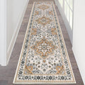 HEBE Hallway Runner Rug 2'x8', Washable Non Slip Kitchen Rug Runner | Soft Boho by HEBE