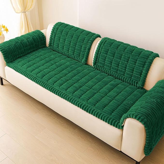 Couch Cover for Dogs, Washable Non Slip Plush Flannel Sofa Protector | Thick - Image 9