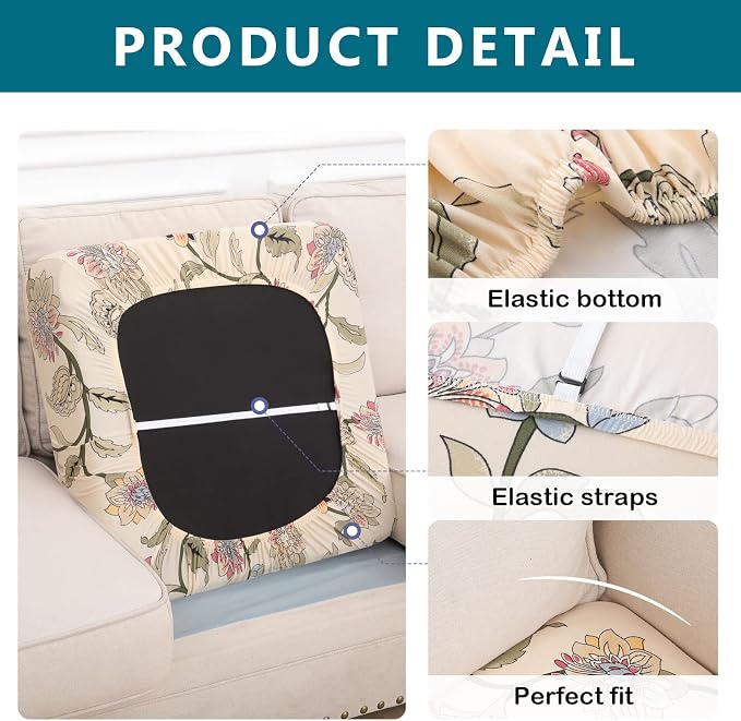 Printed Couch Cushion Covers, Sofa Covers Washable - Image 5