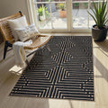 Lahome 3x5 Easy Jute Rugs for Entryway, Non Slip Stain Resistant Front Door by Lahome