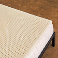 Pure Green Natural Latex Mattress Topper - Medium Firmness - 2 Inch - Twin Size (GOLS Certified Organic)