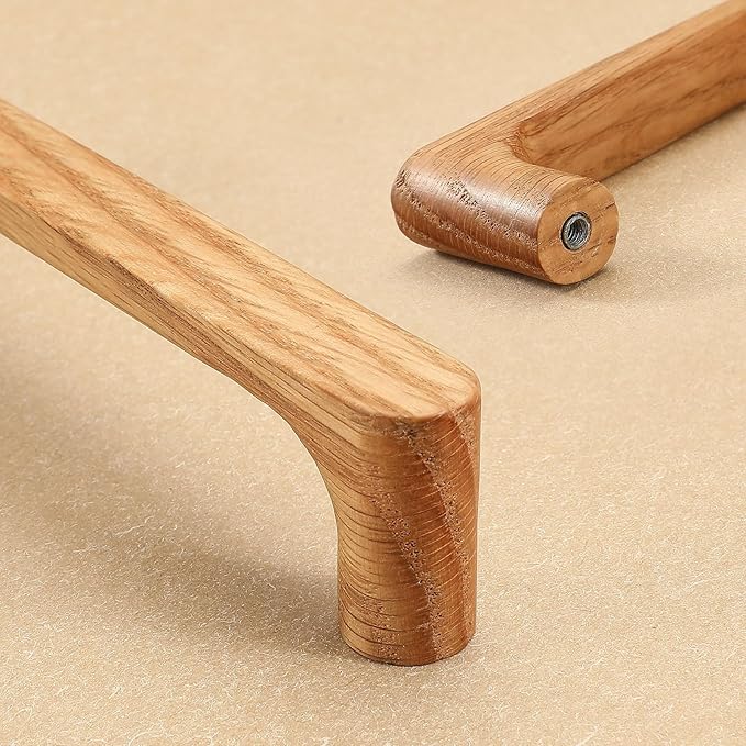 Burlywood Round 5 in 2 pcs Wooden Drawer Pulls Handle pulls for cabinets Kitchen Cabinet Drawer pulls Cabinet Door Pull