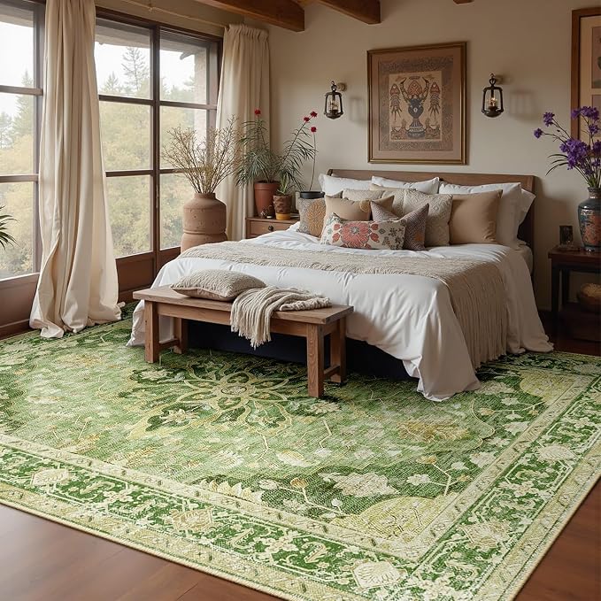 RELEANY Washable Area Rug, Large 10'x14', Water Repellent, Pet Friendly - Image 2