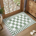 GarveeHome Checkered Washable 2x3 Rug Small Area Rugs Non-Slip by GarveeHome