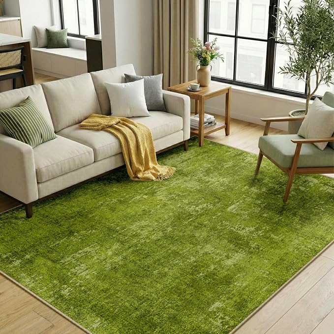 RELEANY Washable 5'x7' Abstract Area Rug by RELEANY