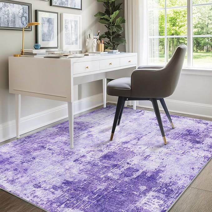 RELEANY Washable 7'x9' Abstract Area Rug - Image 9