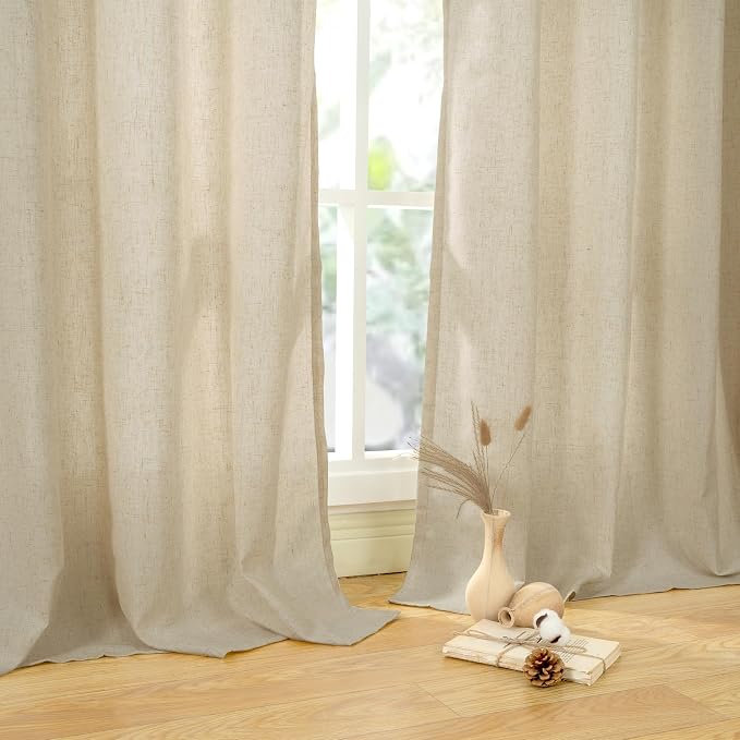YoungsTex Extra Long Linen Curtains 95 Inch Length - Image 8