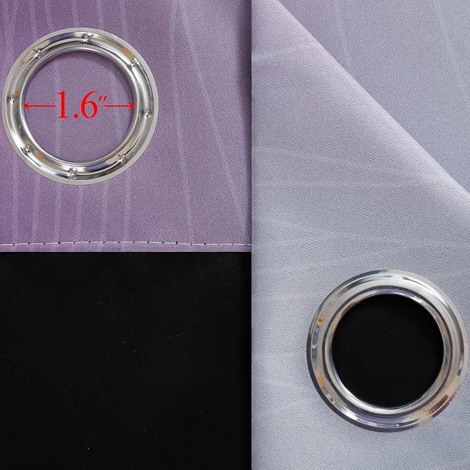 Purple and Grey Ombre Blackout Curtains - Image 7