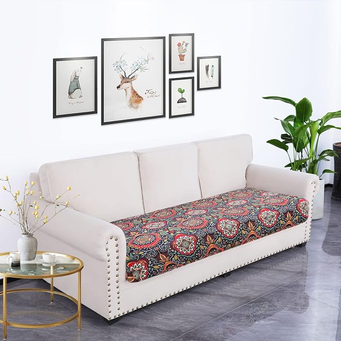 Printed Couch Cushion Covers, Sofa Covers Washable - Image 5