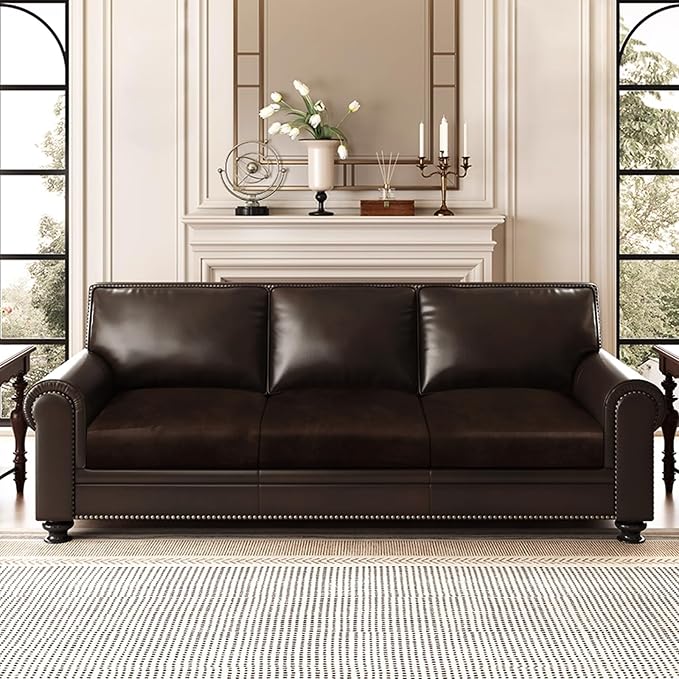 ANARACHON Leather Look Couch Cushion Covers Sofa Seat Slipcovers Sets Couches - Image 2