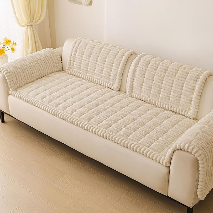 Couch Cover for Dogs, Washable Non Slip Plush Flannel Sofa Protector | Thick - Image 9