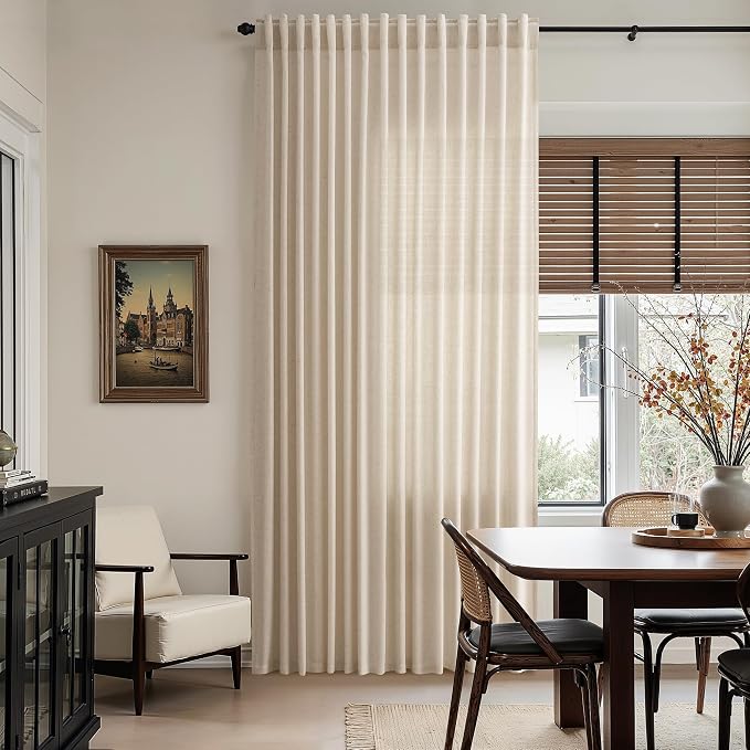 Grey Flax Linen Curtains 72 Inches Long - Image 6